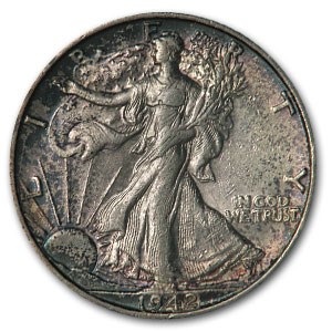 1942-S Walking Liberty Half Dollar MS-62 1942-S Walking Liberty Half Dollar MS-62