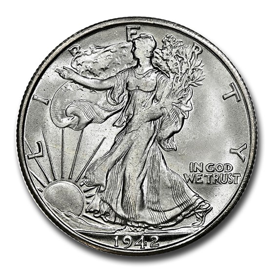 1942-S Walking Liberty Half Dollar MS-64 NGC CAC 1942-S Walking Liberty Half Dollar MS-64 NGC CAC
