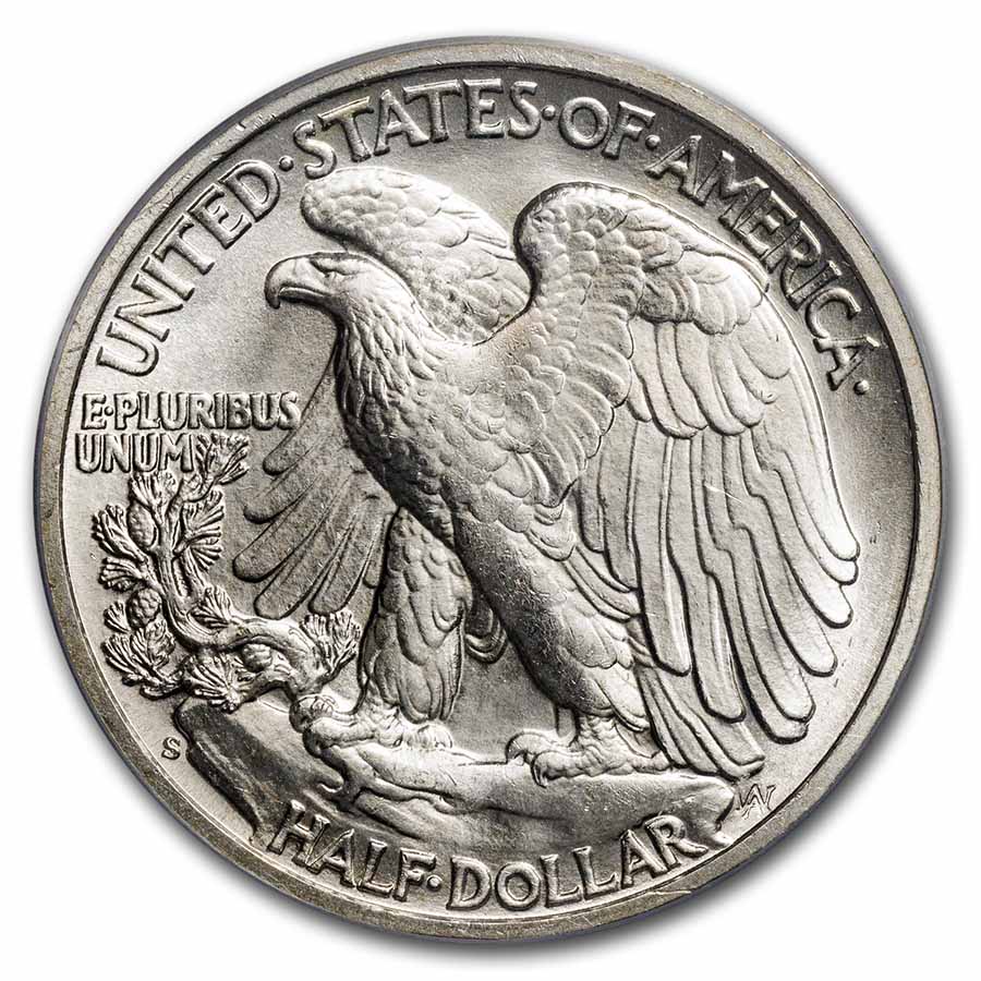 Buy 1942-S Walking Liberty Half Dollar MS-64 PCGS | APMEX