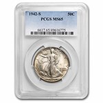 1942-S Walking Liberty Half Dollar MS-65 PCGS