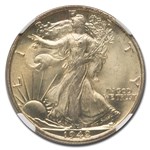 1942-S Walking Liberty Half Dollar MS-66+ NGC