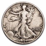 1942-S Walking Liberty Halves 20-Coin Roll Avg Circ