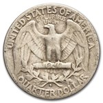 1942-S Washington Quarter 40-Coin Roll Avg Circ