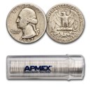 1942-S Washington Quarter 40-Coin Roll Avg Circ