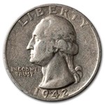 1942-S Washington Quarter Good/VF