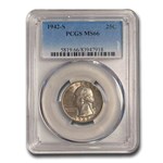 1942-S Washington Quarter MS-66 PCGS