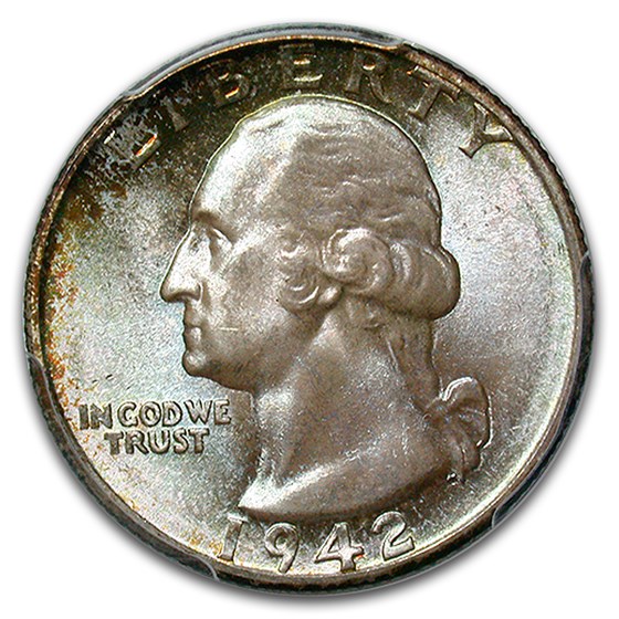 1942-S Washington Quarter MS-67 PCGS