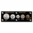 1942 U.S. Proof Set (5-Coins, In Hard Plastic Holder)