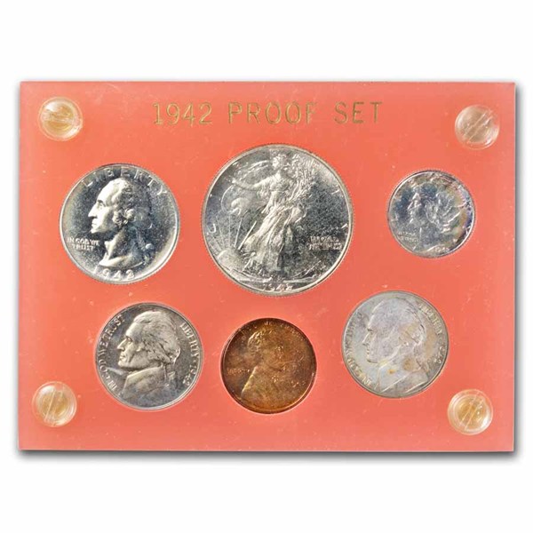 Buy 1942 U.S. Proof Set (6-coins, In Hard Capital Plastic Holder