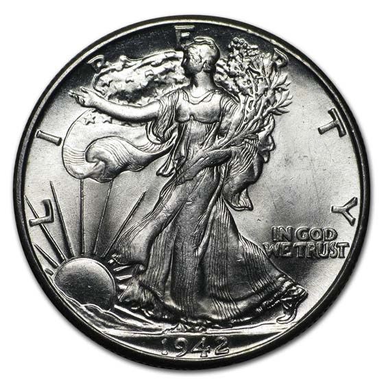 1942 Walking Liberty Half Dollar BU 1942 Walking Liberty Half Dollar BU