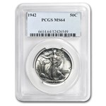 1942 Walking Liberty Half Dollar MS-64 PCGS