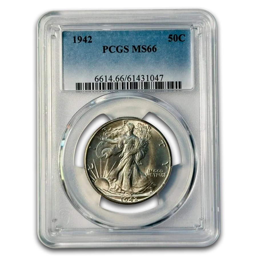 1942 Walking Liberty Half Dollar MS-66 PCGS