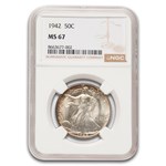 1942 Walking Liberty Half Dollar MS-67 NGC