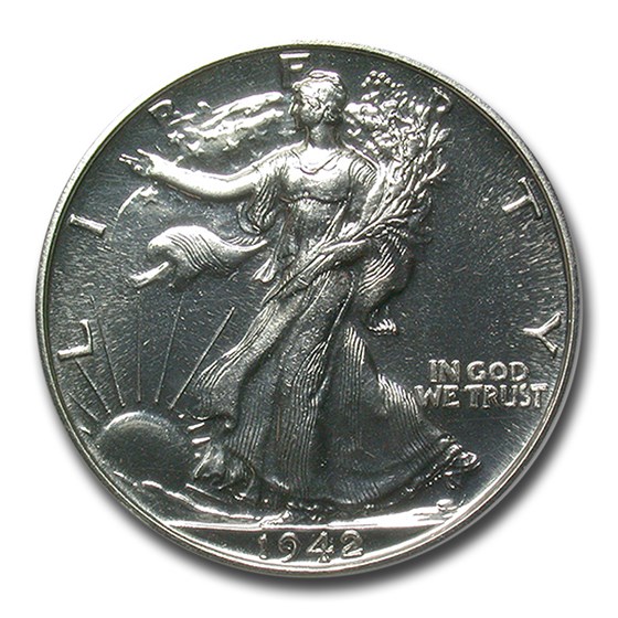 1942 Walking Liberty Half Dollar PF-65 NGC 1942 Walking Liberty Half Dollar PF-65 NGC