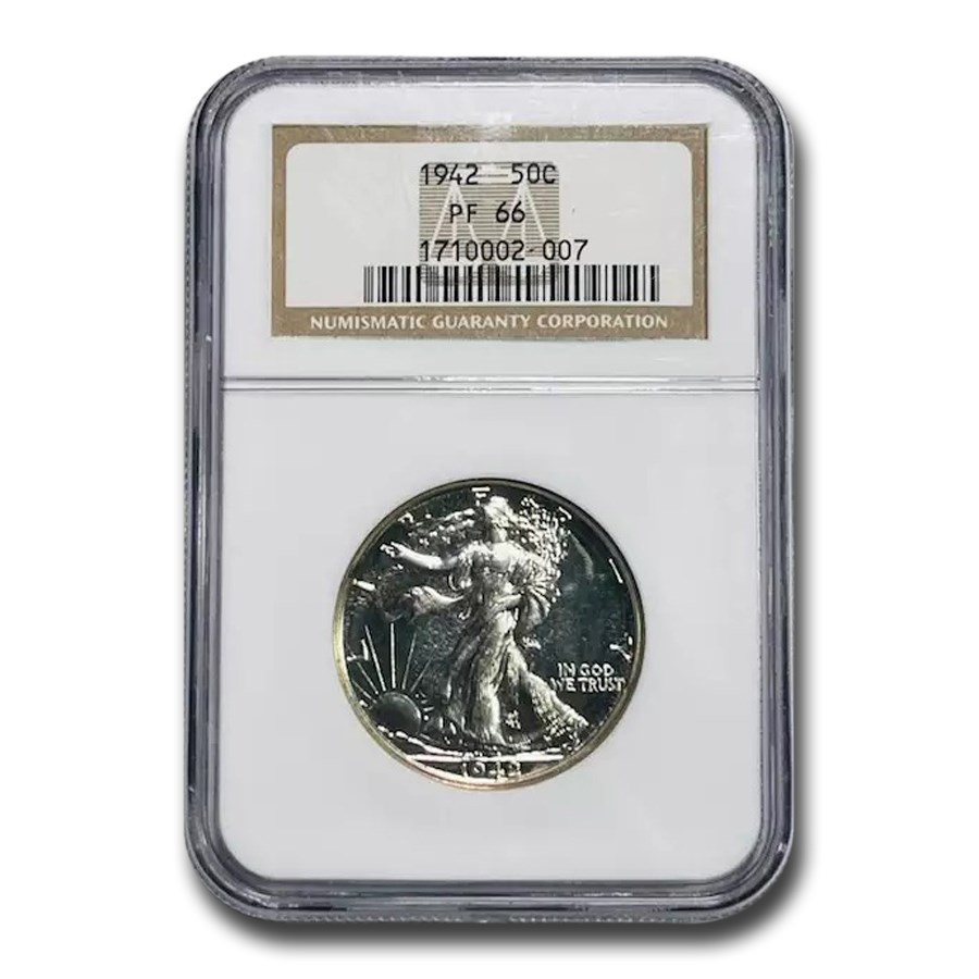 1942 Walking Liberty Half Dollar PF-66 NGC