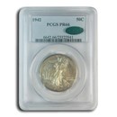 1942 Walking Liberty Half Dollar PR-66 PCGS CAC