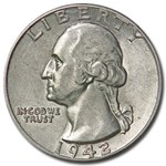 1942 Washington Quarter AU