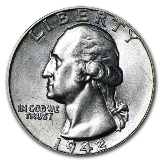 1942 Washington Quarter BU 1942 Washington Quarter BU