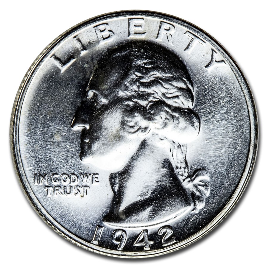 1942 Washington Quarter Gem Proof
