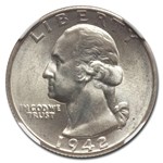 1942 Washington Quarter MS-67 NGC