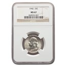 1942 Washington Quarter MS-67 NGC