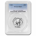 1942 Washington Quarter PR-64 PCGS