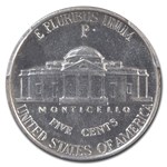 1943/2-P Silver Jefferson Nickel AU-58 PCGS CAC