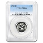 1943-D Jefferson Nickel MS-66 PCGS