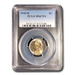 1943-D Jefferson Nickel MS-67 PCGS (FS)