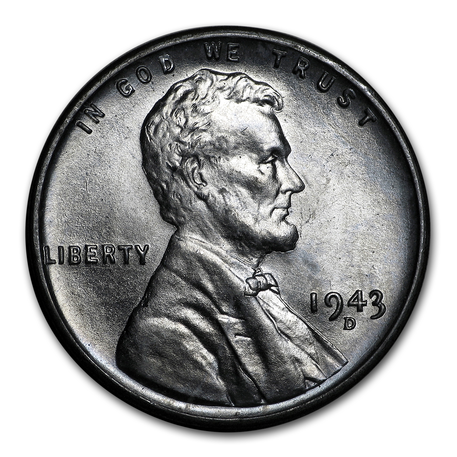 1943-D LINCOLN STEEL WHEAT CENT ROLL 50 COINS 
