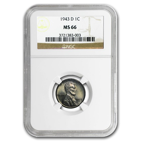 1943-D Lincoln Cent MS-66 NGC 1943-D Lincoln Cent MS-66 NGC
