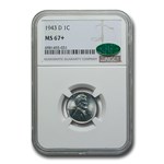 1943-D Lincoln Cent MS-67+ NGC CAC
