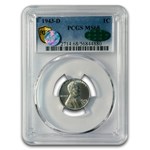 1943-D Lincoln Cent MS-68 PCGS CAC