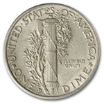 1943-D Mercury Dime AU