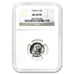 1943-D Mercury Dime MS-65 NGC (FB)