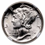 1943-D Mercury Dime MS-67 NGC (FB)