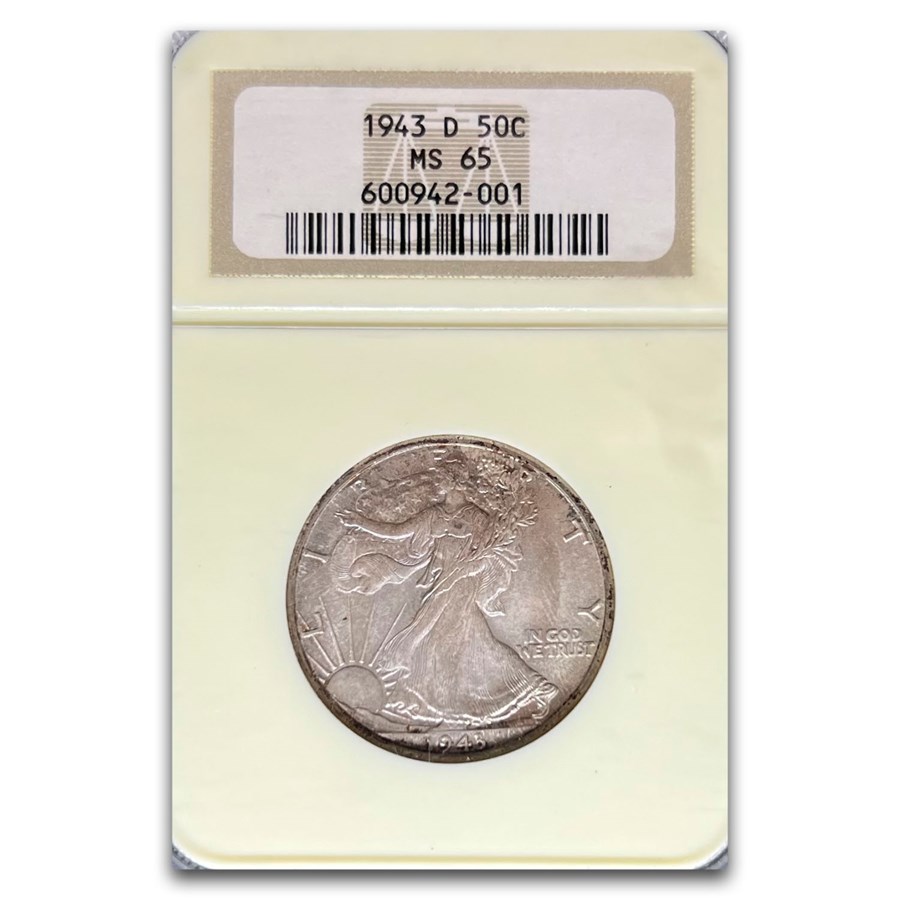 1943-D Walking Liberty Half Dollar MS-65 NGC