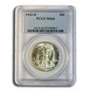 1943-D Walking Liberty Half Dollar MS-66 PCGS