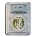 1943-D Walking Liberty Half Dollar MS-66 PCGS