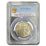 1943-D Walking Liberty Half Dollar MS-67 PCGS