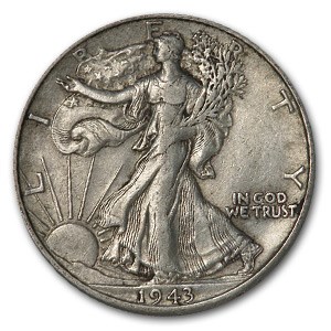1943-D Walking Liberty Half Dollar XF 1943-D Walking Liberty Half Dollar XF