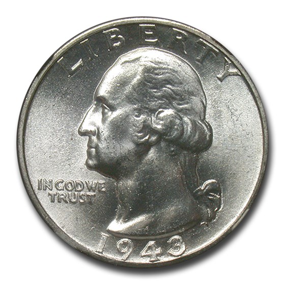 1943-D Washington Quarter MS-66+ NGC 1943-D Washington Quarter MS-66+ NGC