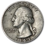 1943-D Washington Quarter XF