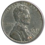 1943 Lincoln Cent Fine+