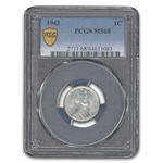 1943 Lincoln Cent MS-68 PCGS
