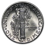 1943 Mercury Dime 50-Coin Roll BU
