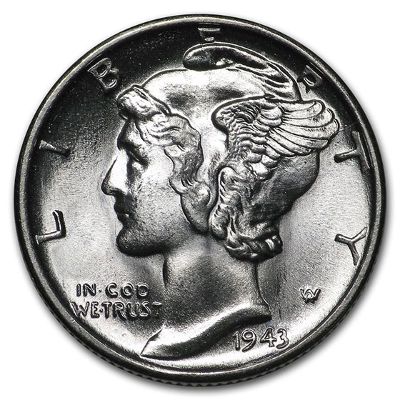 1943 Mercury Dime BU 1943 Mercury Dime BU
