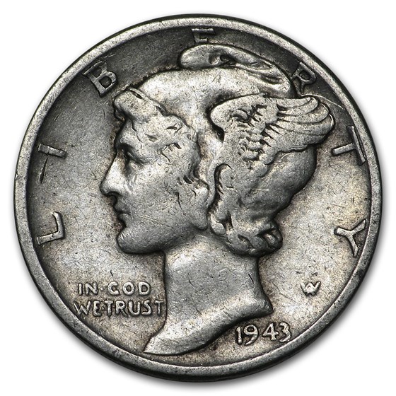 1943 Mercury Dime Good/VF 1943 Mercury Dime Good/VF