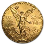 1943 Mexico Gold 50 Pesos AU