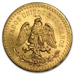 1943 Mexico Gold 50 Pesos AU